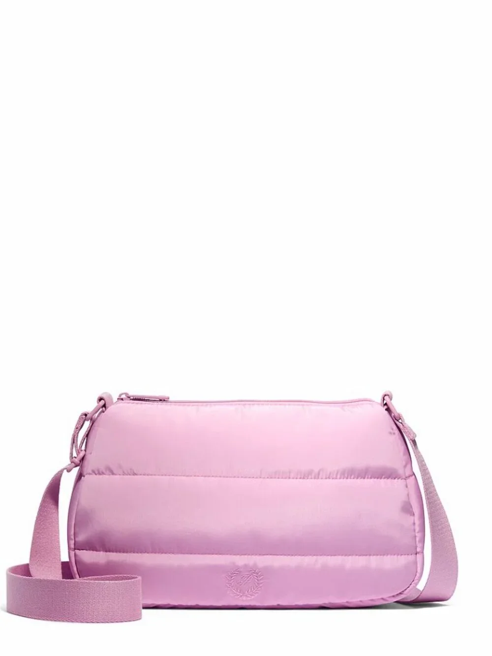 PINK Quilted Puﬀer Hush Lilac Mini Hobo Bag NWT